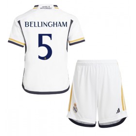 Dětský Fotbalový dres Real Madrid Jude Bellingham #5 2023-24 Domácí Krátký Rukáv (+ trenýrky)